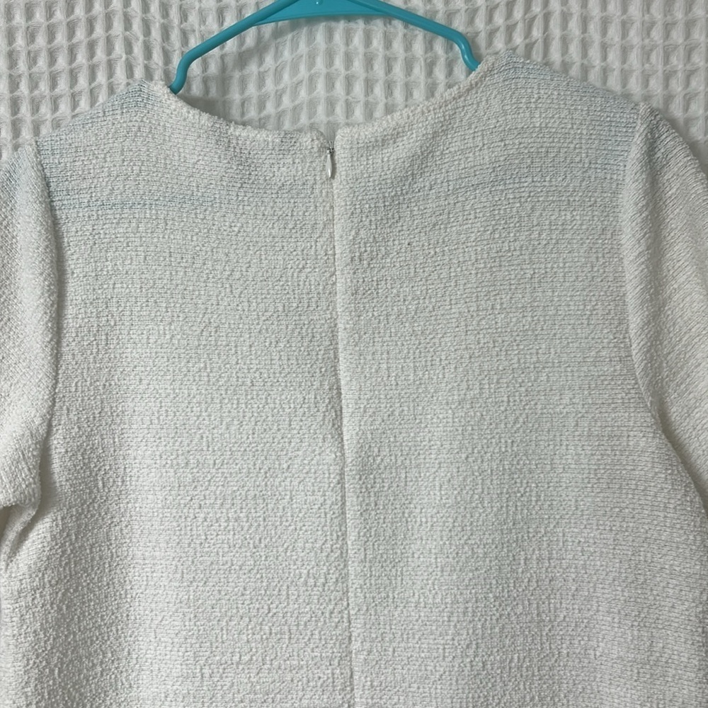 Banana Republic Short Sleeve Boucle Fringed Top - Picture 9 of 9